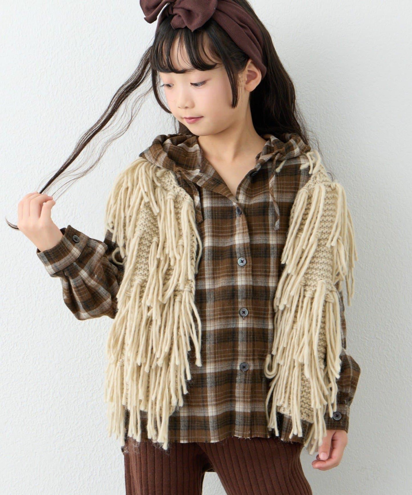 【KIDS】【有青少年尺碼】流蘇針織背心