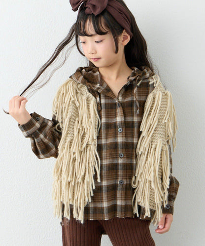 【KIDS】【有青少年尺碼】流蘇針織背心