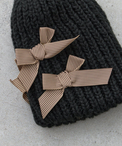 【KIDS】蝴蝶結針織帽