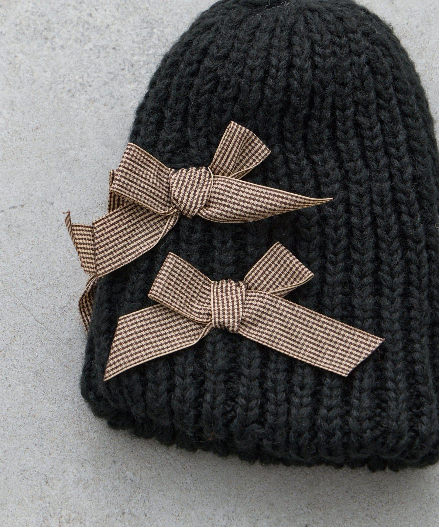 【KIDS】蝴蝶結針織帽