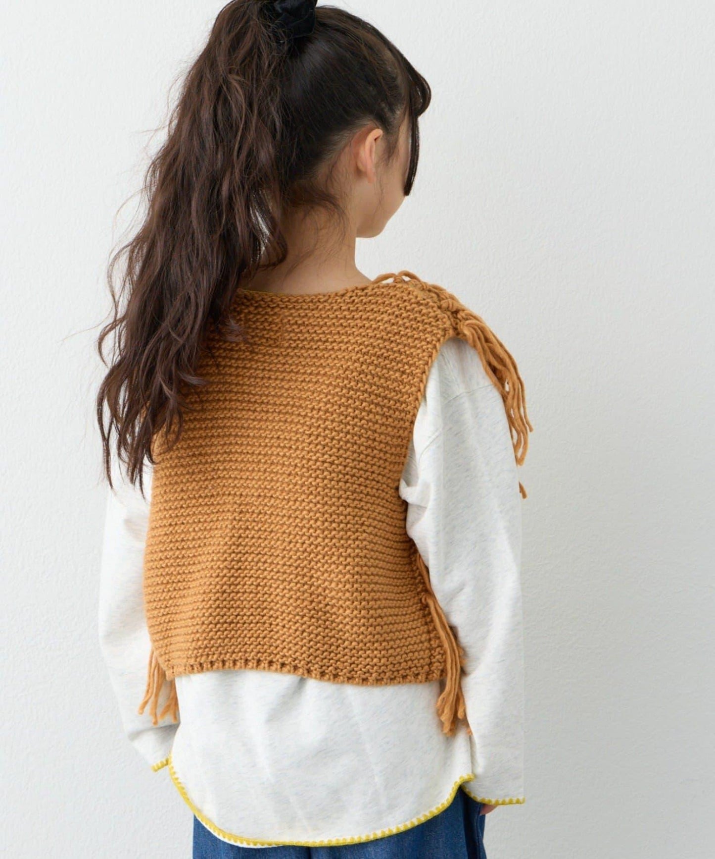 【KIDS】【有青少年尺碼】流蘇針織背心