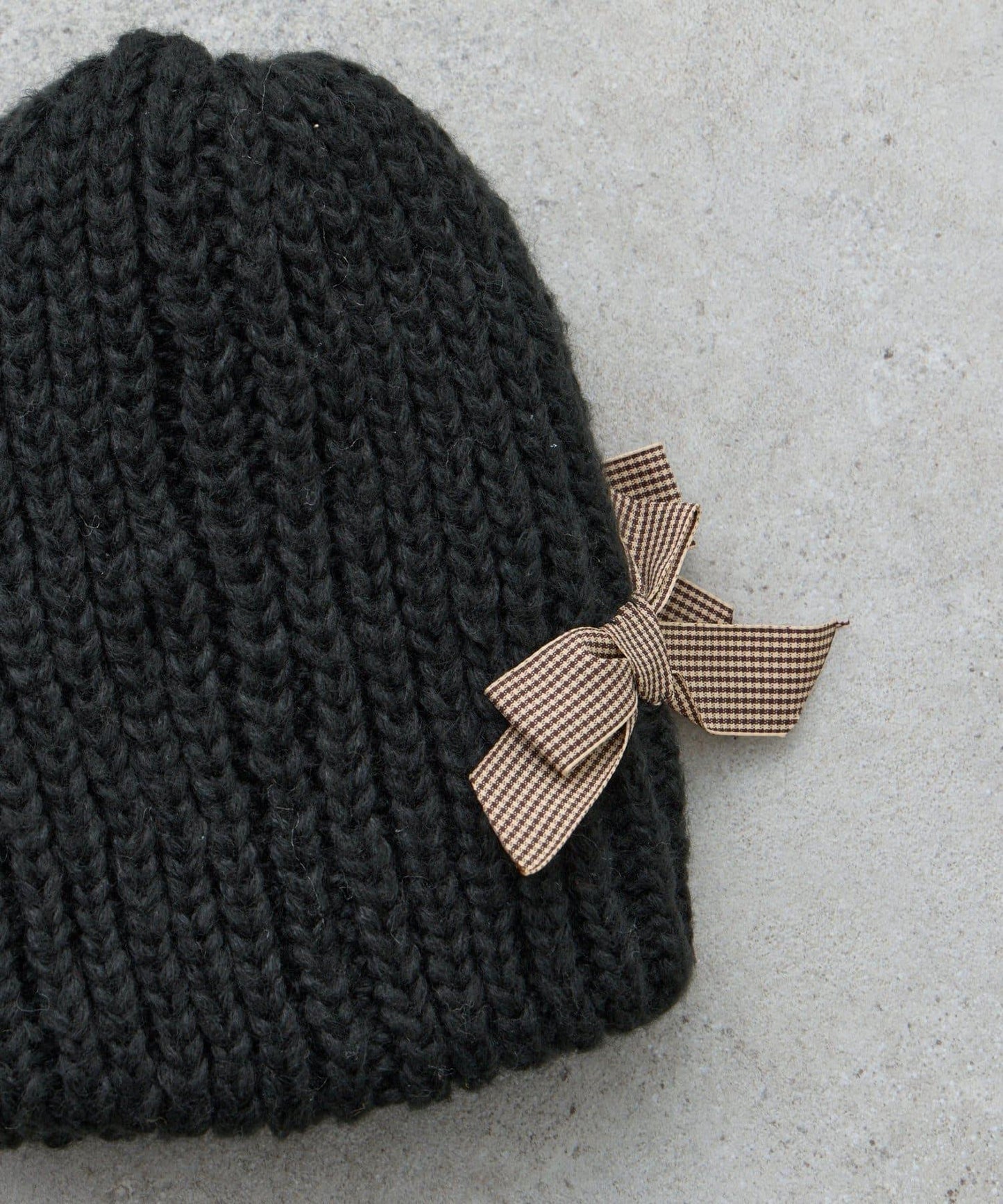 【KIDS】蝴蝶結針織帽