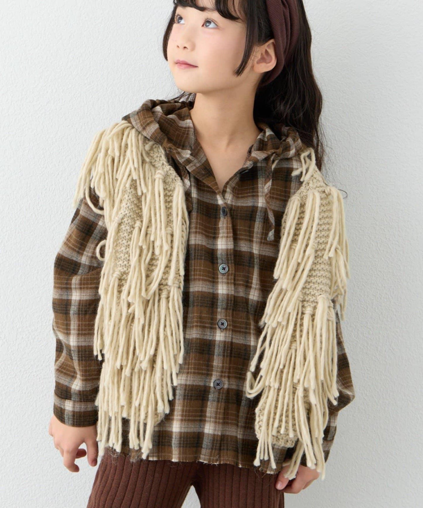 【KIDS】【有青少年尺碼】流蘇針織背心