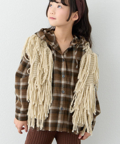 【KIDS】【有青少年尺碼】流蘇針織背心