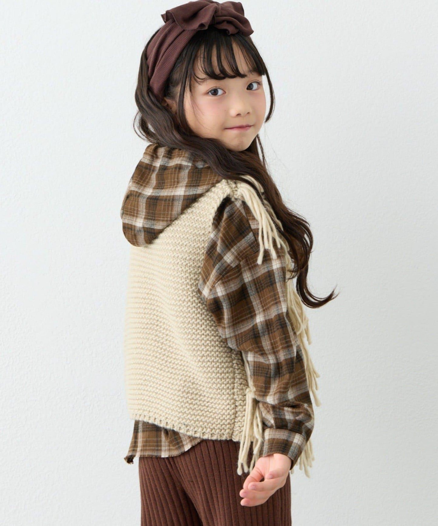 【KIDS】【有青少年尺碼】流蘇針織背心