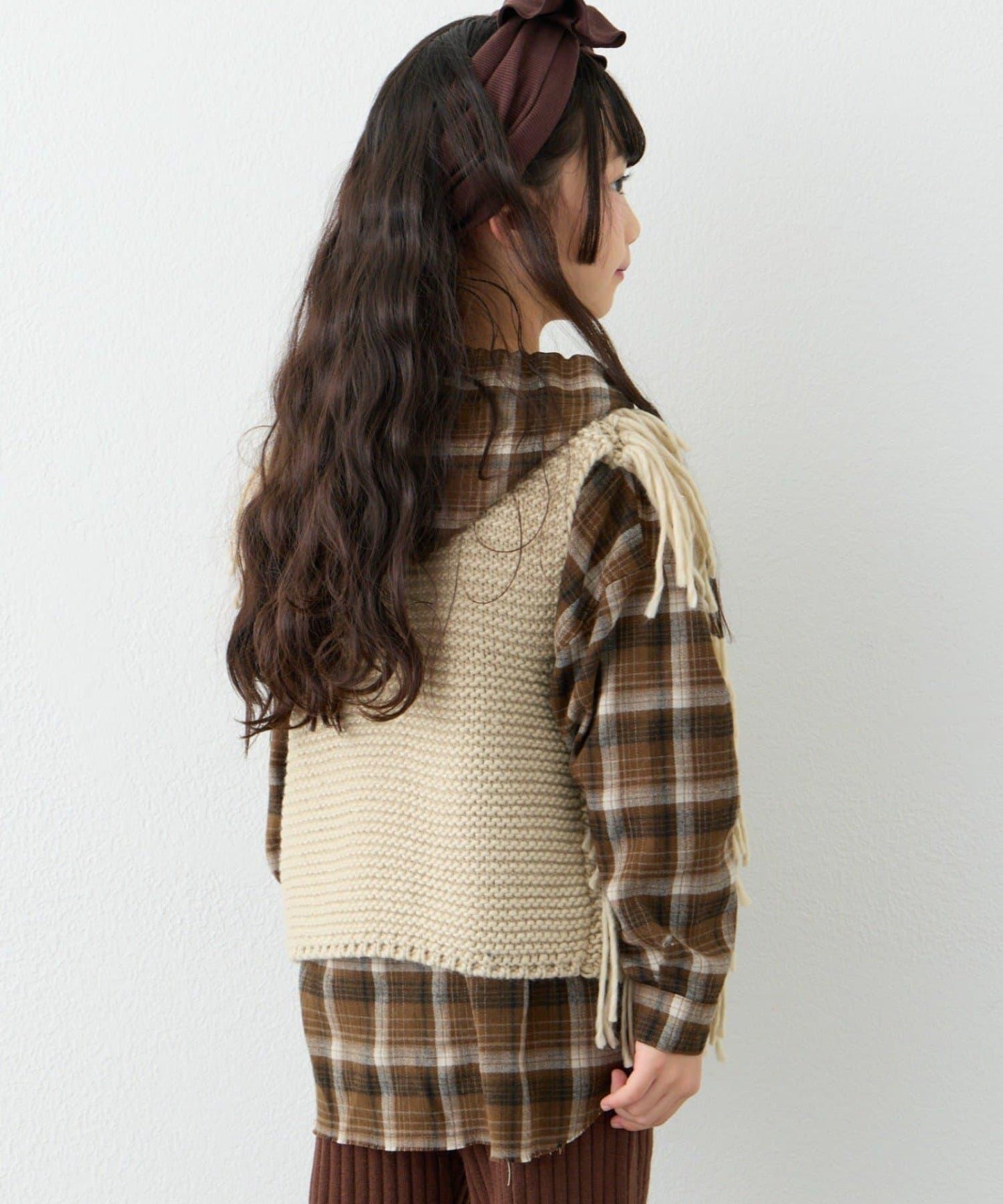 【KIDS】【有青少年尺碼】流蘇針織背心