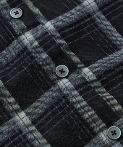 【KIDS】【有青少年尺碼】毛邊微絨格子連帽襯衫