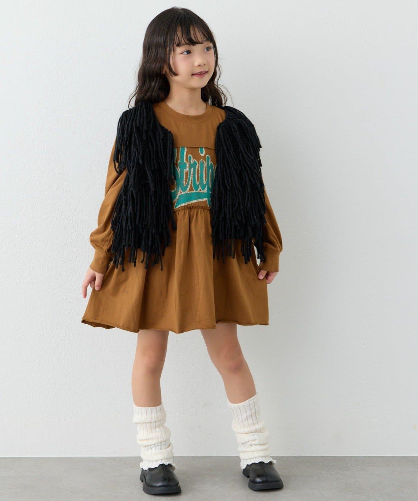 【KIDS】【有青少年尺碼】流蘇針織背心