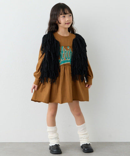 【KIDS】【有青少年尺碼】流蘇針織背心