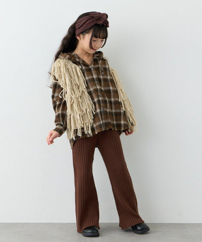 【KIDS】【有青少年尺碼】流蘇針織背心