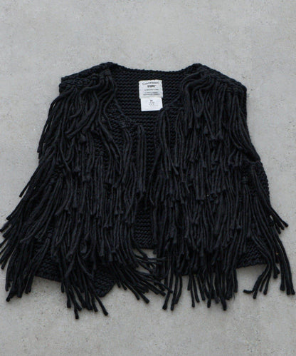 【KIDS】【有青少年尺碼】流蘇針織背心