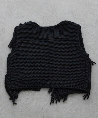 【KIDS】【有青少年尺碼】流蘇針織背心