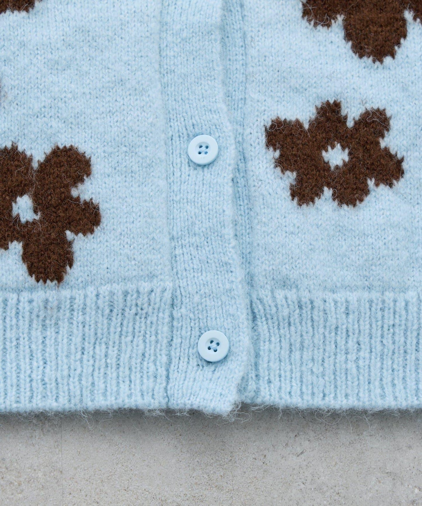 【KIDS】【有大童尺碼】全印花花卉針織開衫