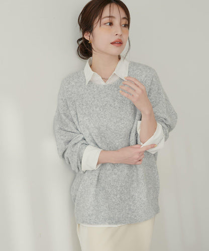 圓領針織套頭衫