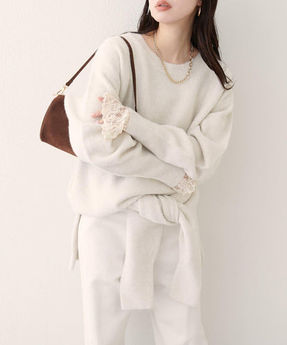 圓領針織套頭衫