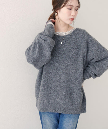 圓領針織套頭衫