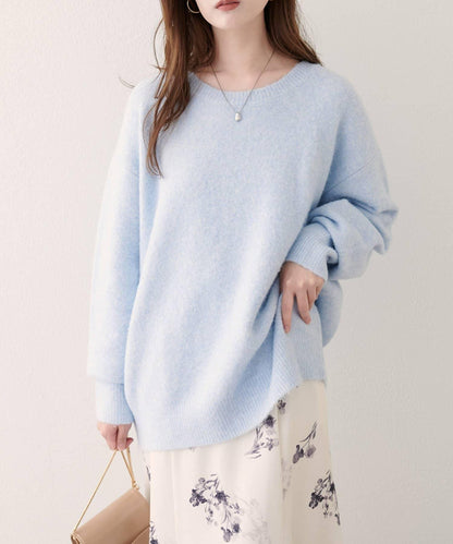 圓領針織套頭衫