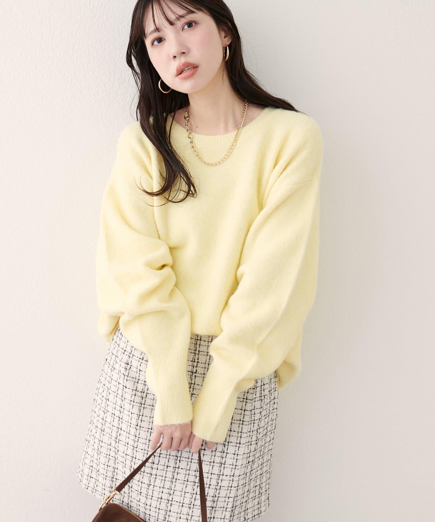 圓領針織套頭衫