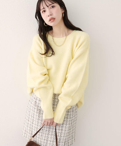 圓領針織套頭衫