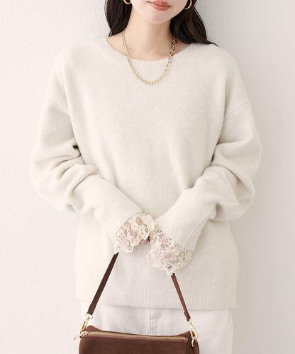 圓領針織套頭衫