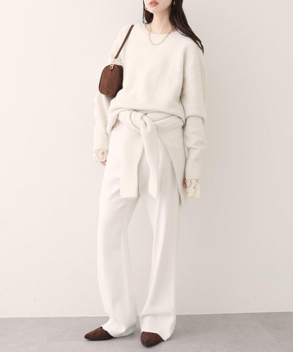 圓領針織套頭衫