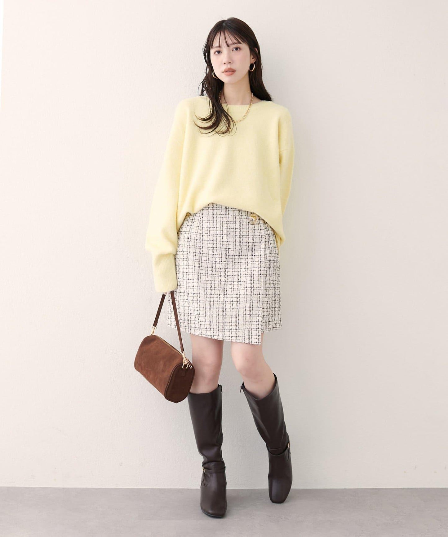 圓領針織套頭衫