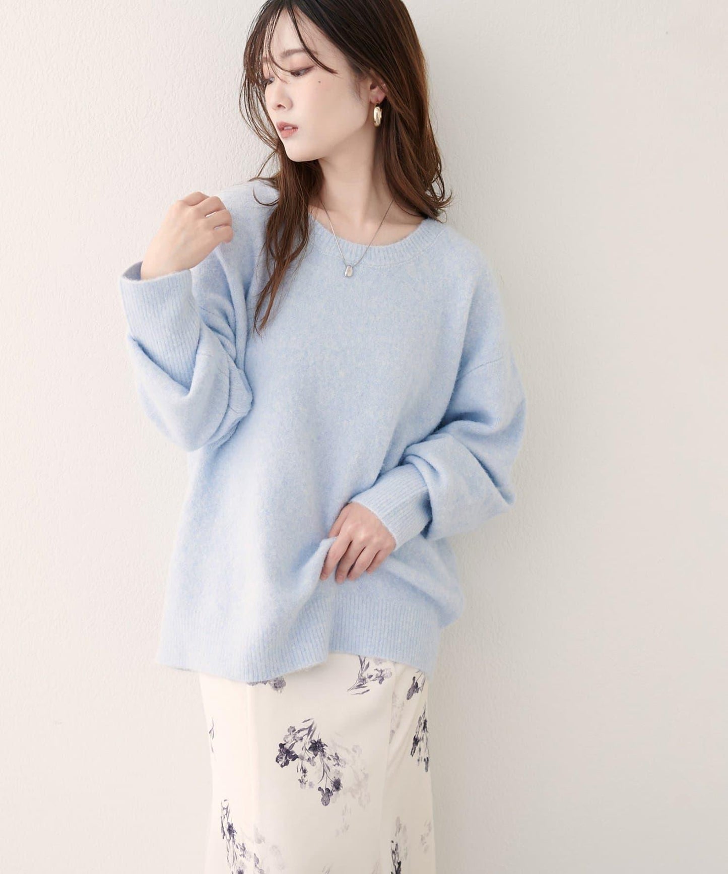 圓領針織套頭衫