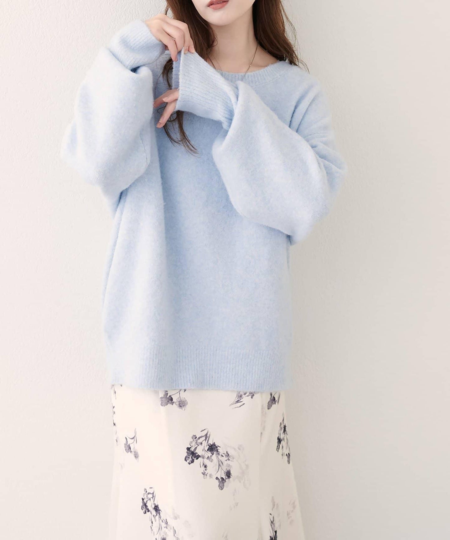 圓領針織套頭衫