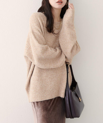 圓領針織套頭衫