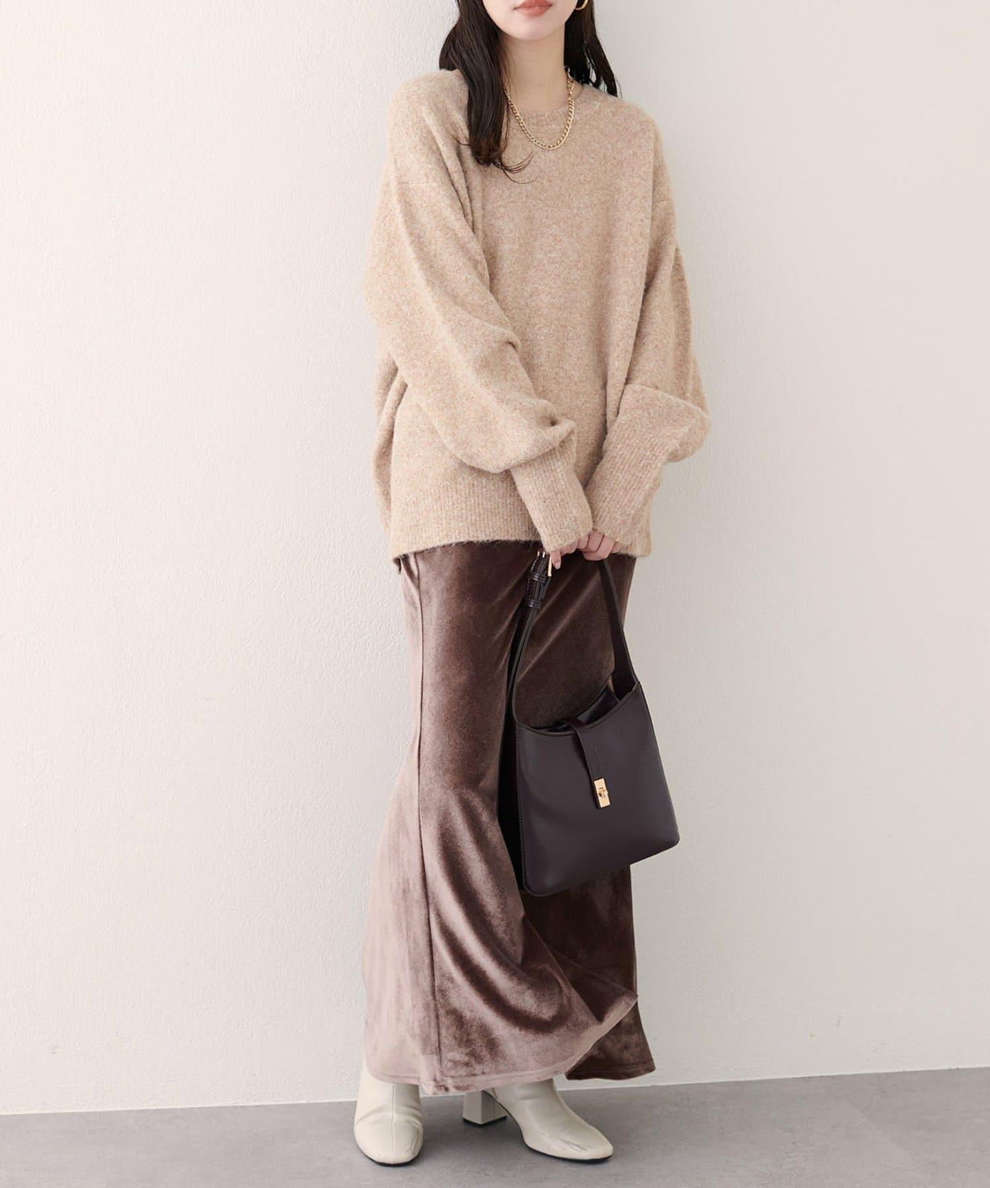 圓領針織套頭衫