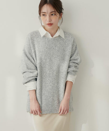 圓領針織套頭衫