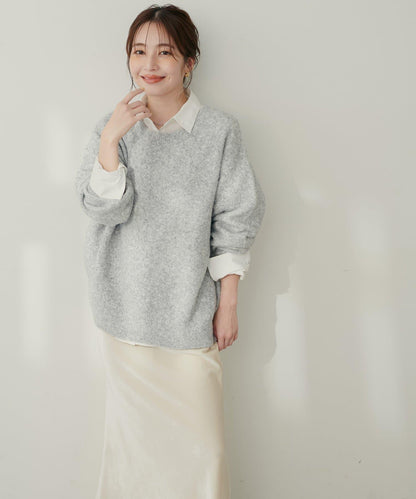 圓領針織套頭衫