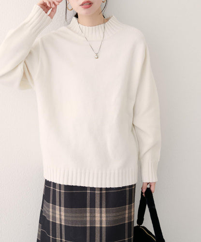 羊毛&再生聚酯混紡針織套頭衫