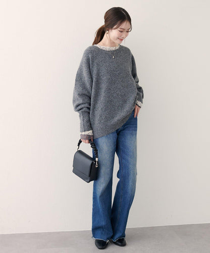 圓領針織套頭衫