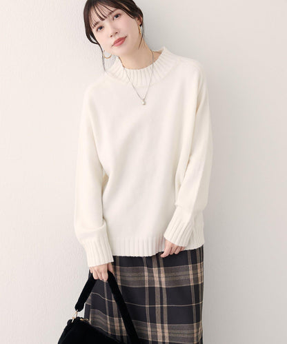 羊毛&再生聚酯混紡針織套頭衫