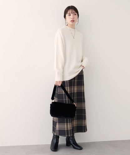 羊毛&再生聚酯混紡針織套頭衫