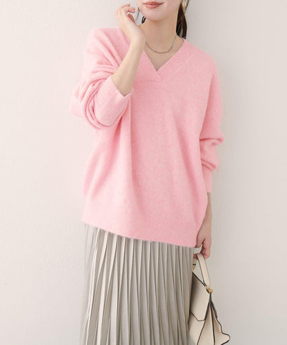 V領針織套頭衫