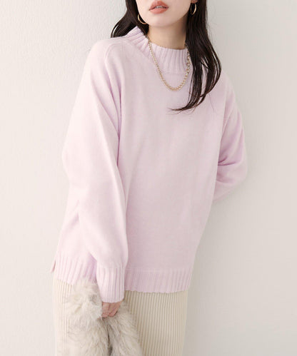 羊毛&再生聚酯混紡針織套頭衫