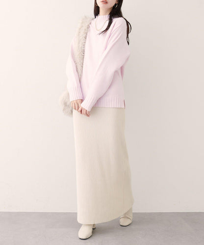 羊毛&再生聚酯混紡針織套頭衫