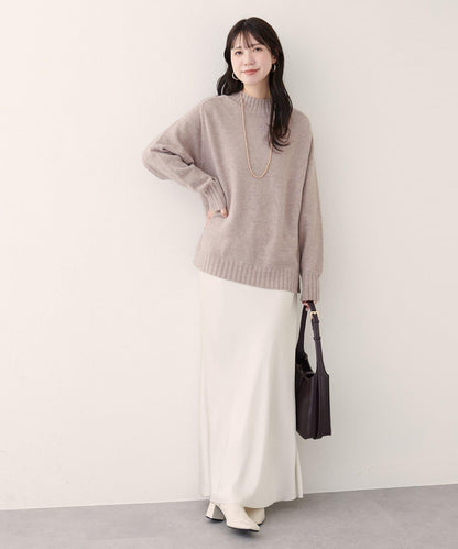 羊毛&再生聚酯混紡針織套頭衫