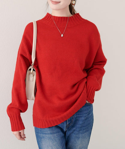 羊毛&再生聚酯混紡針織套頭衫