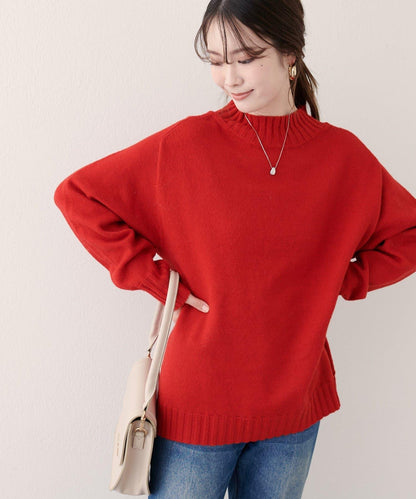 羊毛&再生聚酯混紡針織套頭衫