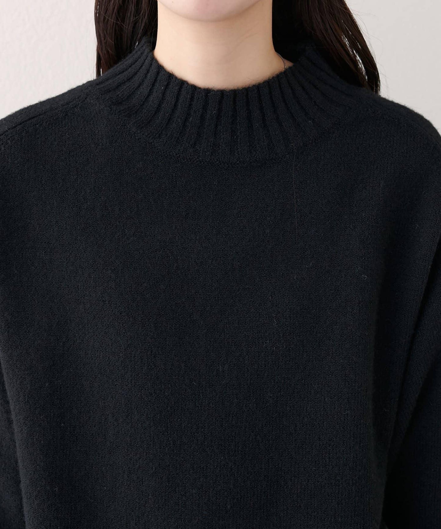 羊毛&再生聚酯混紡針織套頭衫