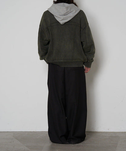 復古風針織夾克