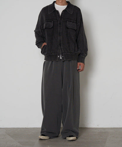 復古風針織夾克