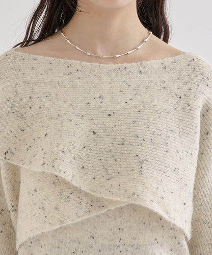 交叉針織開叉吊帶套裝