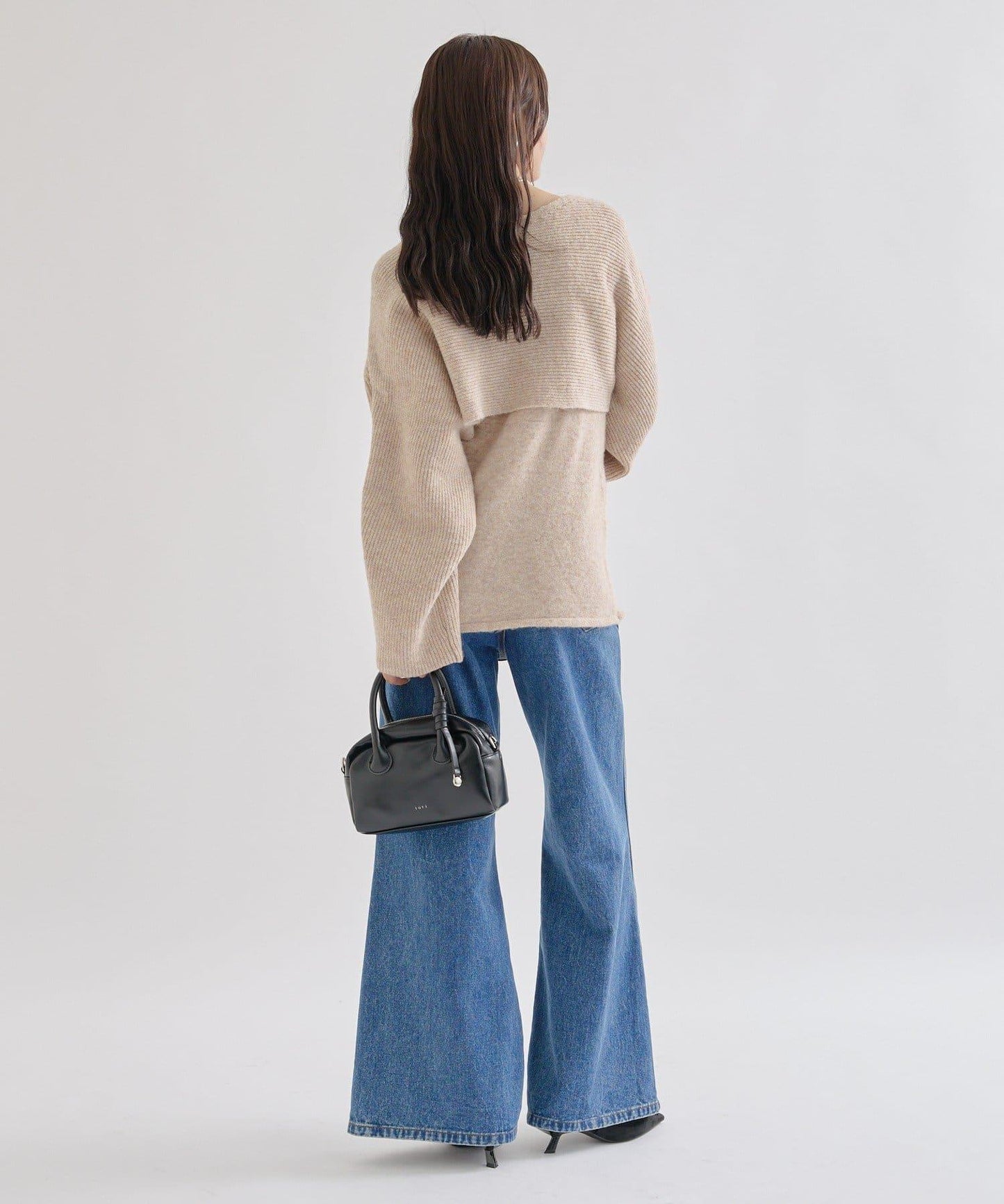 交叉針織開叉吊帶套裝