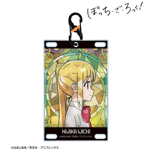 《孤獨搖滾!》伊地知虹夏 Aure Glass 帶登山扣卡片型亞克力鑰匙扣