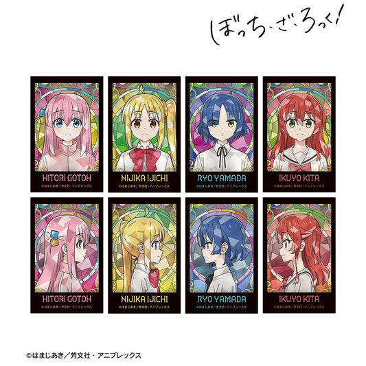 《孤獨搖滾!》 隨機Aure Glass拍立得風格插畫卡（單位/盒）【全套BOX/8包入】