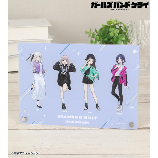 《哭泣少女樂隊》_新繪製 鑽石塵 集合 便服版 A5亞克力板